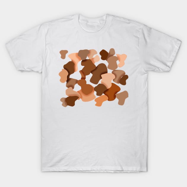 Round pattern with earth tones T-Shirt by msro1